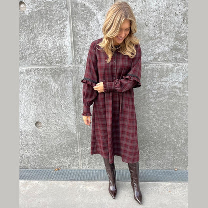STORIES FROM THE ATELIER by COPENHAGENSHOES THE REASON WHY DRESS DRESS 2221 BORDEAUX/GREEN