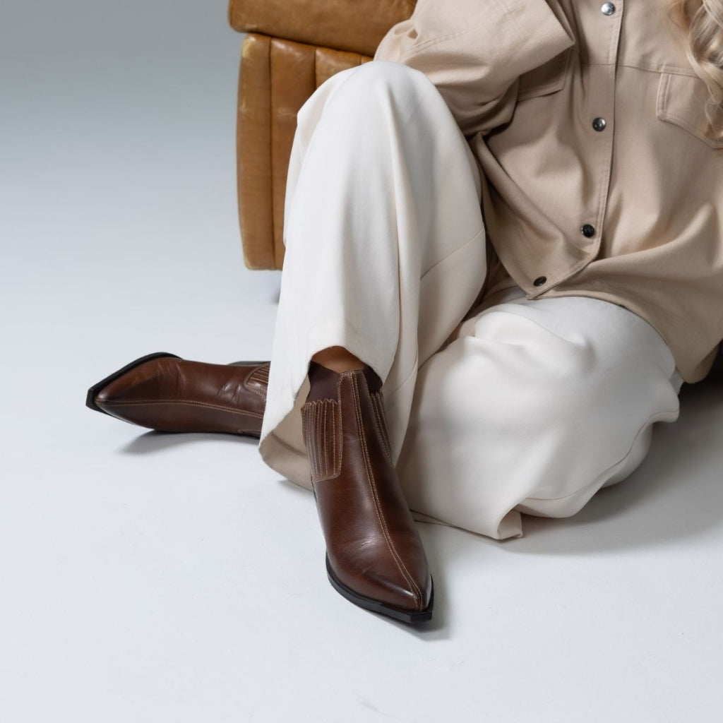 COPENHAGEN SHOES THE WALKING BOOT L Boots 0242 DARK COGNAC