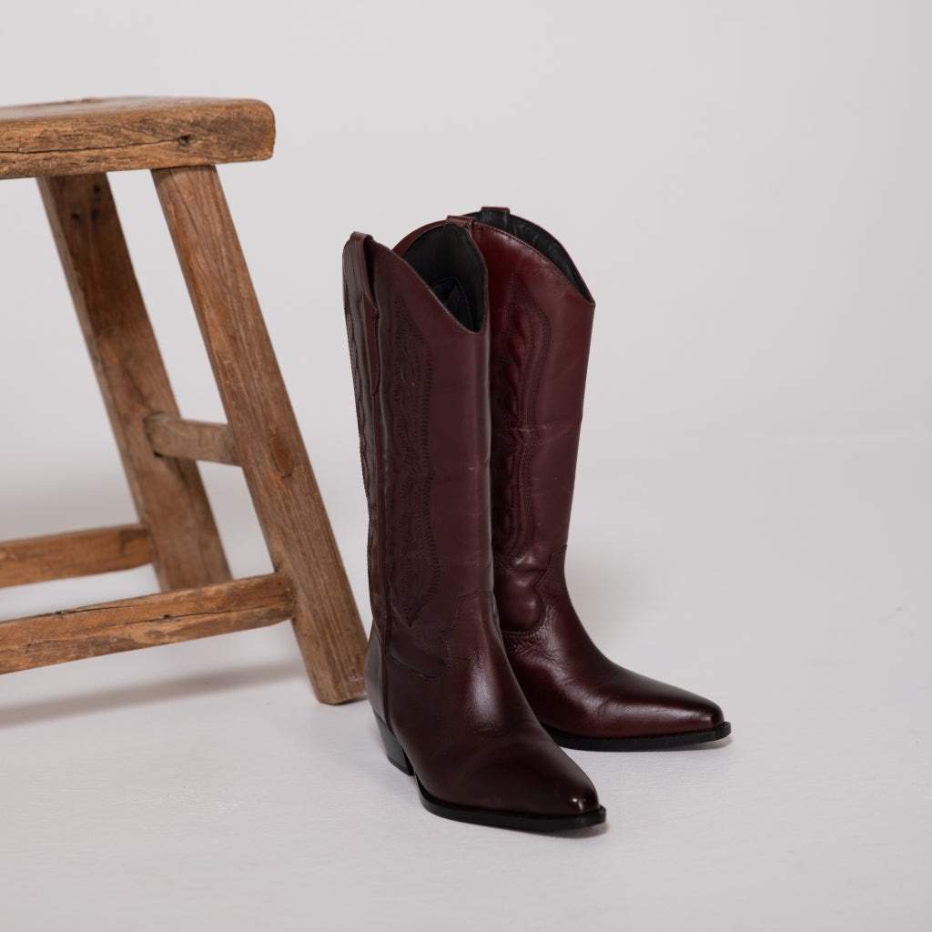 COPENHAGEN SHOES TULIPS Long boot 422 Wine red