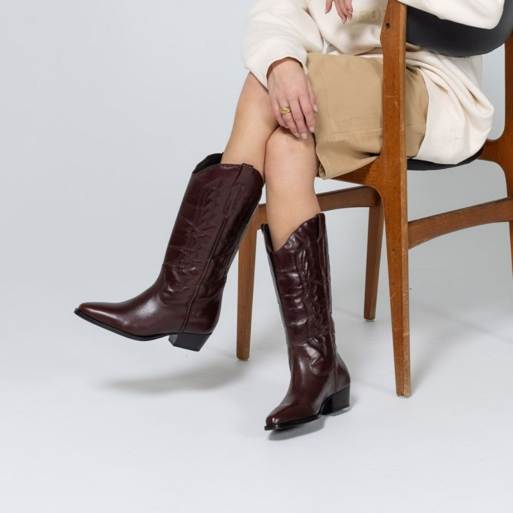 COPENHAGEN SHOES TULIPS Long boot 422 Wine red