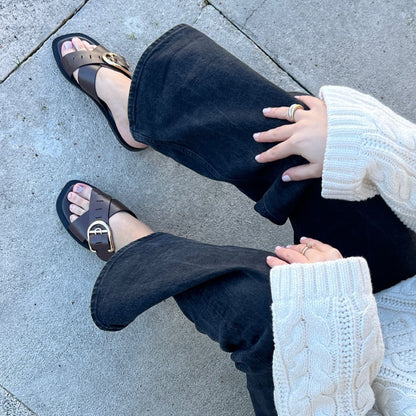 COPENHAGEN SHOES VIBES X ME Slippers 0018 DK BROWN
