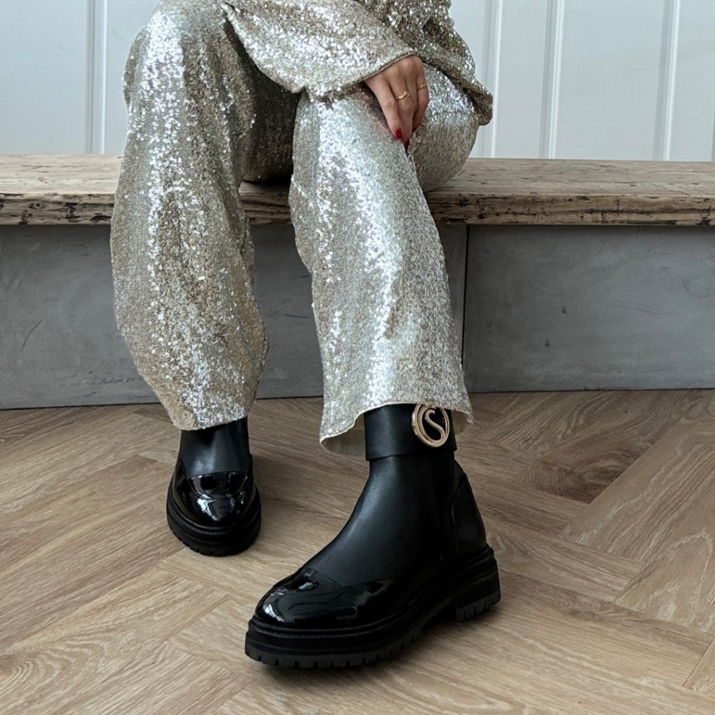 COPENHAGEN SHOES WINDY Boots 0011 BLACK PATENT