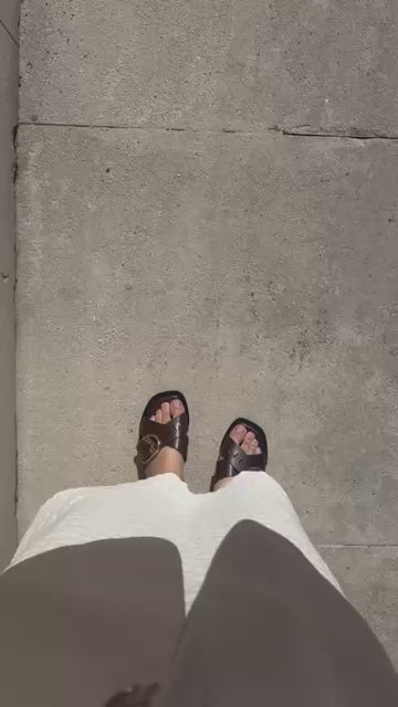 COPENHAGEN SHOES VIBES X ME Slippers 0018 DK BROWN