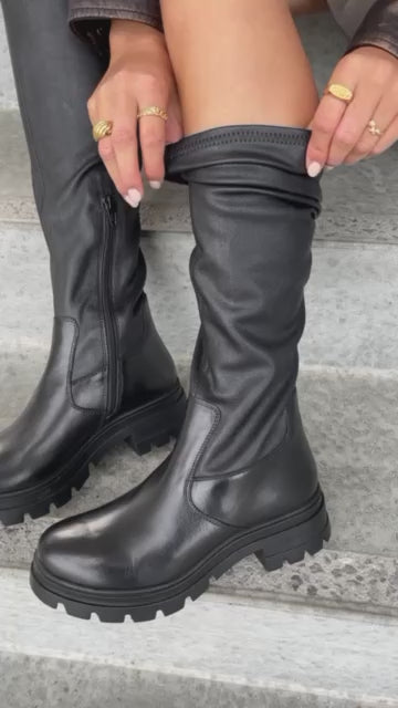 COPENHAGEN SHOES JUST ME / STRETCH BOOT Long boot 0001 BLACK