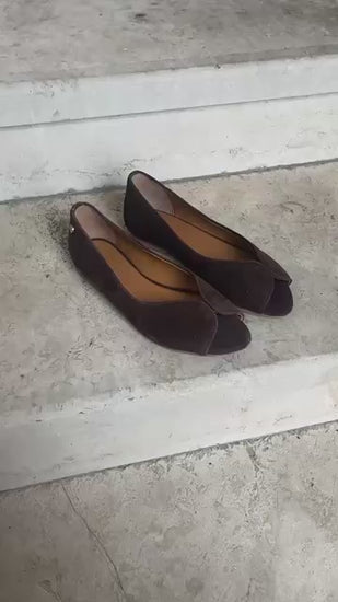 COPENHAGEN SHOES LIKE A MELODY PLAIN Ballet flats 004 Dark brown