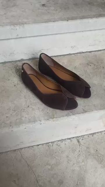 COPENHAGEN SHOES LIKE A MELODY PLAIN Ballet flats 004 Dark brown