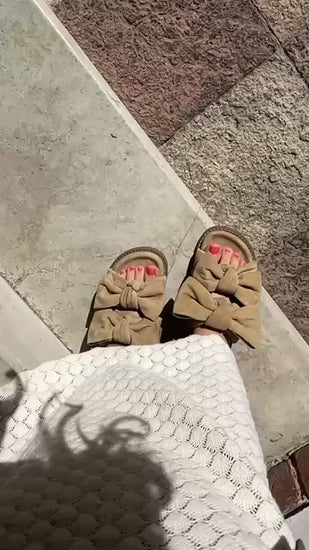 COPENHAGEN SHOES SUMMER DREAM SUEDE Slippers 1507 CAMEL