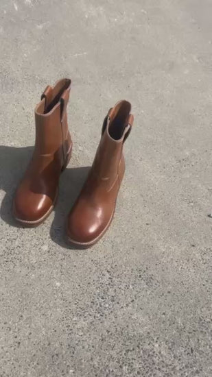 COPENHAGEN SHOES SAY MORE - BROWN/TAN Boots 125 TAN