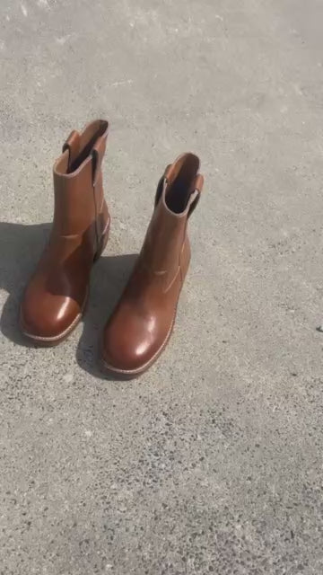 COPENHAGEN SHOES SAY MORE - BROWN/TAN Boots 125 TAN