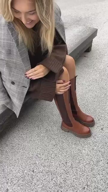 COPENHAGEN SHOES FOLLOW ME Long boot 0241 COGNAC