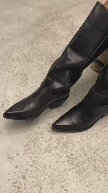 COPENHAGEN SHOES POKE L Long boot 0018 DK BROWN