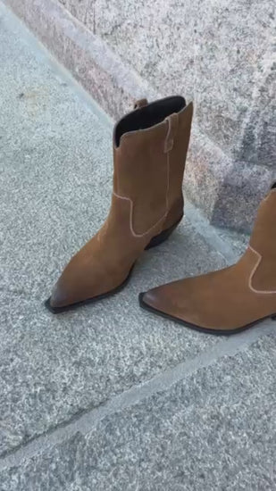 COPENHAGEN SHOES THE COUTURE WALK S. Boots 0134 TOBACCO